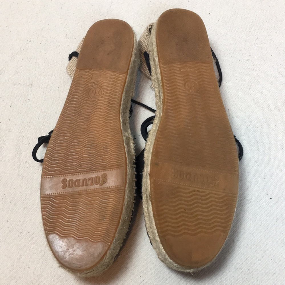 Soludos Leather Platform Gladiator Espadrilles - image 7